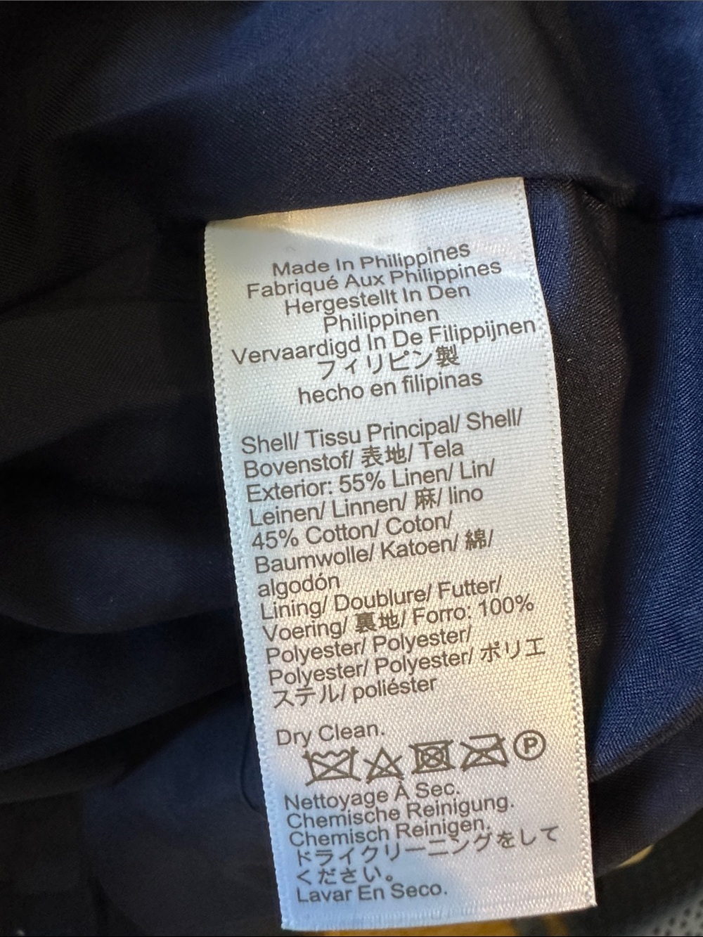 J. Crew Factory Schoolboy Blazer Navy 2 petite - Picture 6 of 7